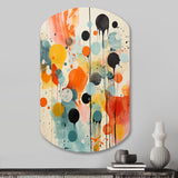 Colorful Mid Century Atomic Abstraction I - Asymmetric Metal Wall Art