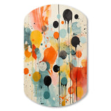 Colorful Mid Century Atomic Abstraction I - Asymmetric Metal Wall Art