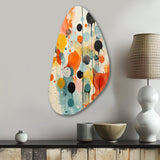 Colorful Mid Century Atomic Abstraction I - Asymmetric Metal Wall Art