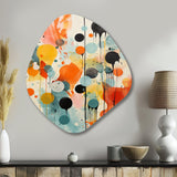 Colorful Mid Century Atomic Abstraction I - Asymmetric Metal Wall Art