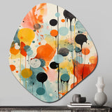 Colorful Mid Century Atomic Abstraction I - Asymmetric Metal Wall Art