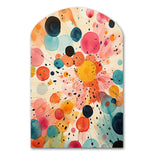 Colorful Mid Century Colorful Contrasts II - Asymmetric Metal Wall Art