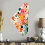 Colorful Mid Century Colorful Contrasts II - Asymmetric Metal Wall Art