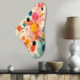 Colorful Mid Century Colorful Contrasts II - Asymmetric Metal Wall Art