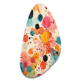 Colorful Mid Century Colorful Contrasts II - Asymmetric Metal Wall Art