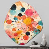 Colorful Mid Century Colorful Contrasts II - Asymmetric Metal Wall Art