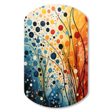 Colorful Mid Century Dynamic Duality III - Asymmetric Metal Wall Art