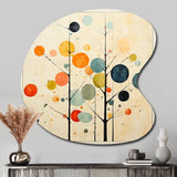 Beige Mid Century Minimalist Masterpiece - Asymmetric Metal Wall Art