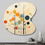 Beige Mid Century Minimalist Masterpiece - Asymmetric Metal Wall Art