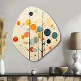 Beige Mid Century Minimalist Masterpiece - Asymmetric Metal Wall Art