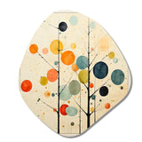 Beige Mid Century Minimalist Masterpiece - Asymmetric Metal Wall Art