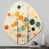 Beige Mid Century Minimalist Masterpiece - Asymmetric Metal Wall Art