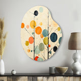 Beige Mid Century Minimalist Masterpiece - Asymmetric Metal Wall Art