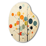 Beige Mid Century Minimalist Masterpiece - Asymmetric Metal Wall Art