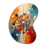 Colorful Mid Century Optical Serenade IV - Asymmetric Metal Wall Art