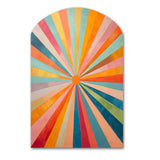 Colorful Mid Century Optical Serenade I - Asymmetric Metal Wall Art