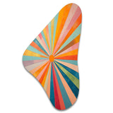 Colorful Mid Century Optical Serenade I - Asymmetric Metal Wall Art