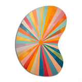 Colorful Mid Century Optical Serenade I - Asymmetric Metal Wall Art