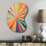 Colorful Mid Century Optical Serenade I - Asymmetric Metal Wall Art