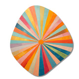 Colorful Mid Century Optical Serenade I - Asymmetric Metal Wall Art