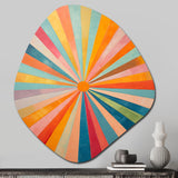 Colorful Mid Century Optical Serenade I - Asymmetric Metal Wall Art