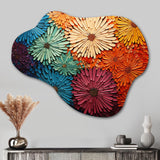 Mid Century Sunburst Serenade III - Asymmetric Metal Wall Art