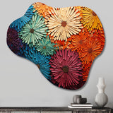 Mid Century Sunburst Serenade III - Asymmetric Metal Wall Art