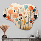 Colorful Mid Century Whimsical Wallpapers - Asymmetric Metal Wall Art