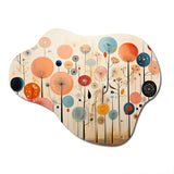 Colorful Mid Century Whimsical Wallpapers - Asymmetric Metal Wall Art