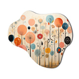 Colorful Mid Century Whimsical Wallpapers - Asymmetric Metal Wall Art