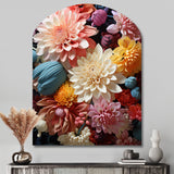 Mums Autumn Hues Showcases II - Asymmetric Metal Wall Art