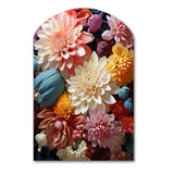 Mums Autumn Hues Showcases II - Asymmetric Metal Wall Art