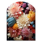 Mums Autumn Hues Showcases II - Asymmetric Metal Wall Art