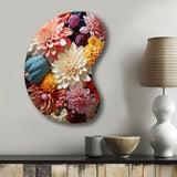 Mums Autumn Hues Showcases II - Asymmetric Metal Wall Art