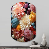 Mums Autumn Hues Showcases II - Asymmetric Metal Wall Art