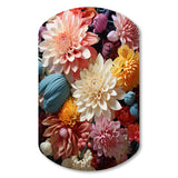 Mums Autumn Hues Showcases II - Asymmetric Metal Wall Art