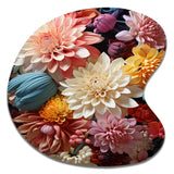 Mums Autumn Hues Showcases II - Asymmetric Metal Wall Art