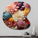 Mums Autumn Hues Showcases II - Asymmetric Metal Wall Art