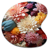 Mums Autumn Hues Showcases II - Asymmetric Metal Wall Art