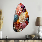 Mums Autumn Hues Showcases II - Asymmetric Metal Wall Art