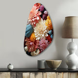 Mums Autumn Hues Showcases II - Asymmetric Metal Wall Art