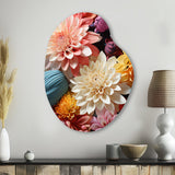 Mums Autumn Hues Showcases II - Asymmetric Metal Wall Art