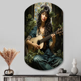 Music Celtic Melodies Emerald - Asymmetric Metal Wall Art