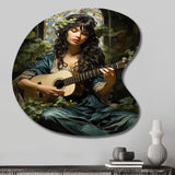 Music Celtic Melodies Emerald - Asymmetric Metal Wall Art