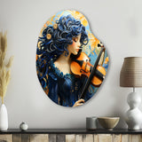 Blue Music Classical Elegance II - Asymmetric Metal Wall Art