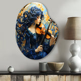 Blue Music Classical Elegance II - Asymmetric Metal Wall Art