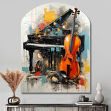 Music Dynamic Ballad Bold - Asymmetric Metal Wall Art