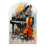 Music Dynamic Ballad Bold - Asymmetric Metal Wall Art