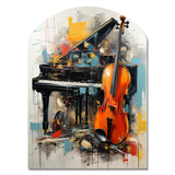 Music Dynamic Ballad Bold - Asymmetric Metal Wall Art