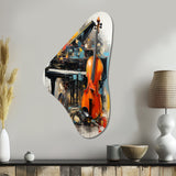 Music Dynamic Ballad Bold - Asymmetric Metal Wall Art